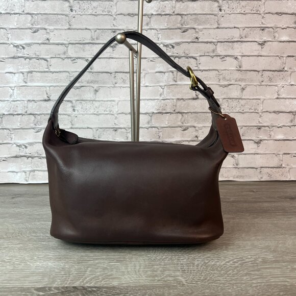Vintage Old COACH 4145 Soho Bag/Handbag Shoulder Bag Dark Brown Leather Good - Picture 2 of 8